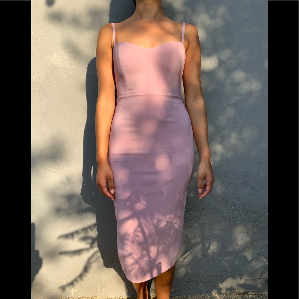 Nookie Allure Midi Dusty Pink Dress